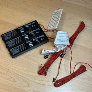 3 Estes Model Rocket Launch Electron Beam Black Unused No Box Wires & Clips